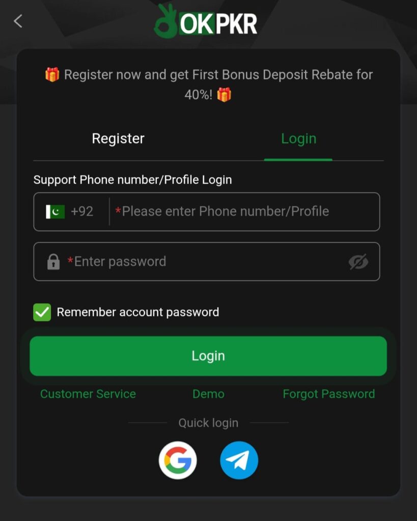 OKPKR Login
