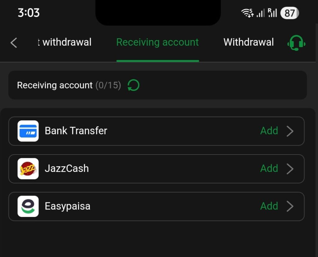 OK PKR Withdrawal